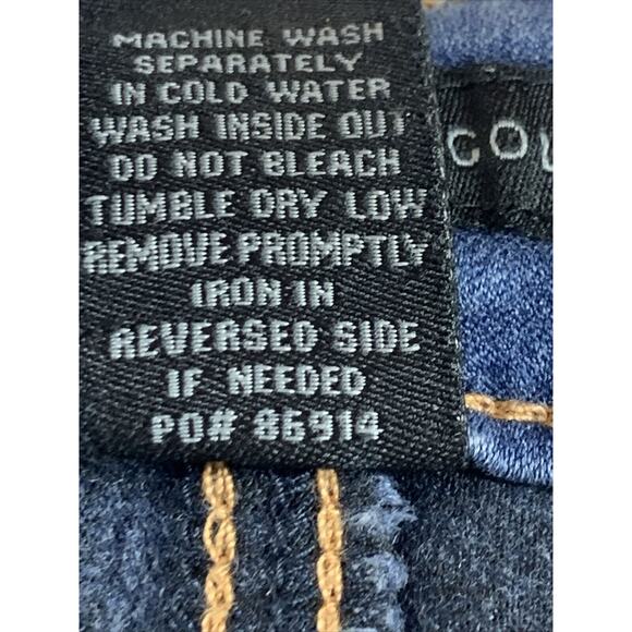 Celebrity Gold Jeans Womens 4 Blue Denim Stretch Straight Leg Ankle Rayon Blend - Picture 7 of 8